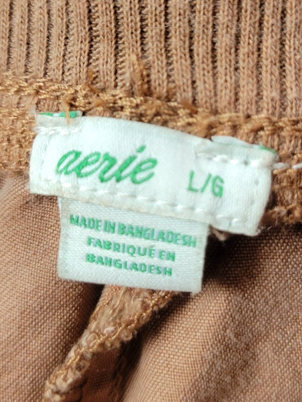 Aerie Easiest Cargo Jogger Pant Burnt Orange Lyocell Casual Chic Pull On Size L - Picture 4 of 9